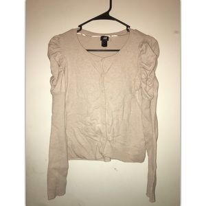 Tan button up cardigan